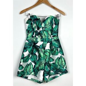 Henri Girl Palm Leaf Women’s Romper